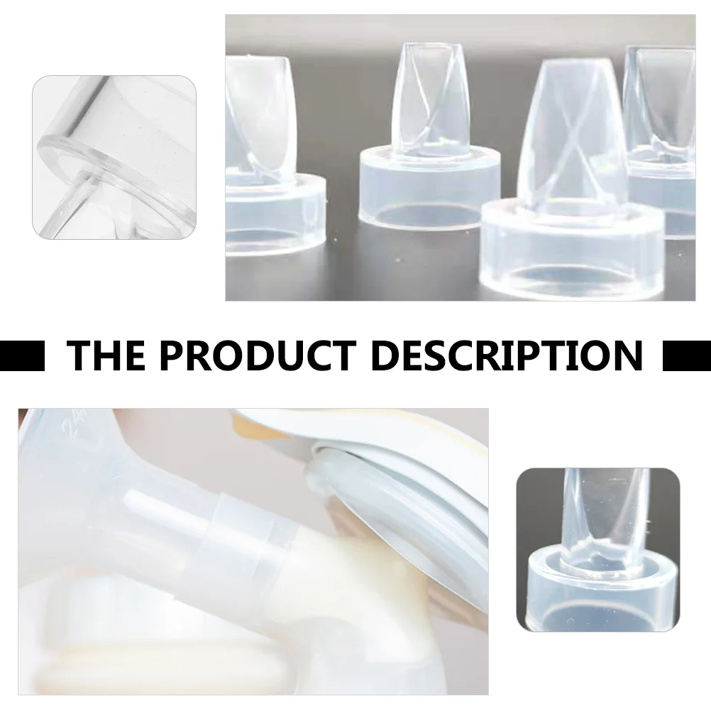 10 Pcs Anti-backflow Breast Pump Accessories Women's Manual Parts Silica Gel Breastmilk Collection Cup