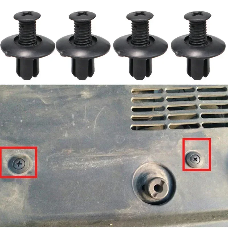 

Пластиковые заклепки 8 мм, крепежные детали для бампера автомобиля, крыла, черные зажимы, костюм для Toyota, Nissan, Kia, Yamaha