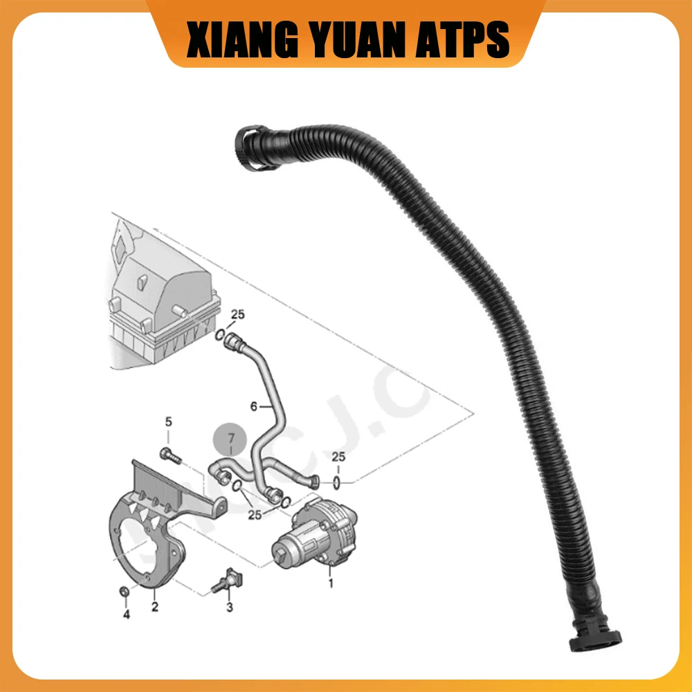 

06E133817C Auxiliary Air Pump Connection Pipe For Audi A6 S6 Avant 2005-2008 2.4L BDW 06E133817