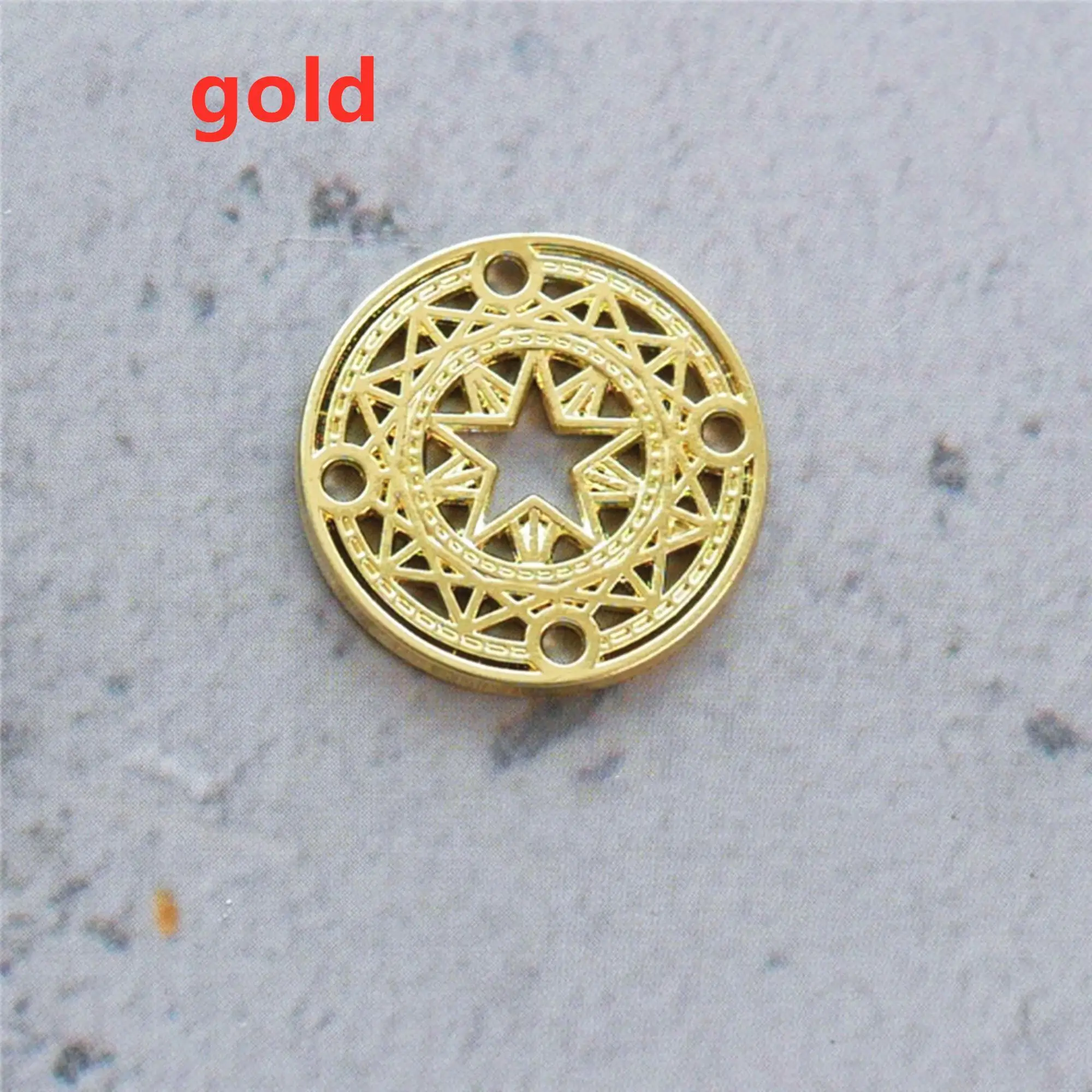 5pcs/lot 20mm Hollow Sun Star Magic Array Pendant Sweater Chain Lolita Pendulum DIY Alloy Accessories