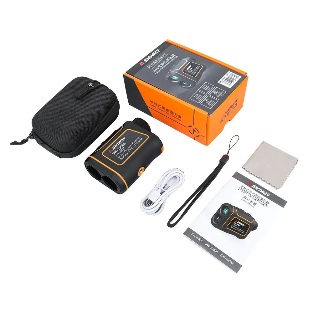 SNDWAY 600 متر 1000 متر 1500 متر المدى مكتشف العدادات عن بعد جولف Rangefinder مقياس مسافات شاشة الكريستال السائل الروليت شريط القياس #6