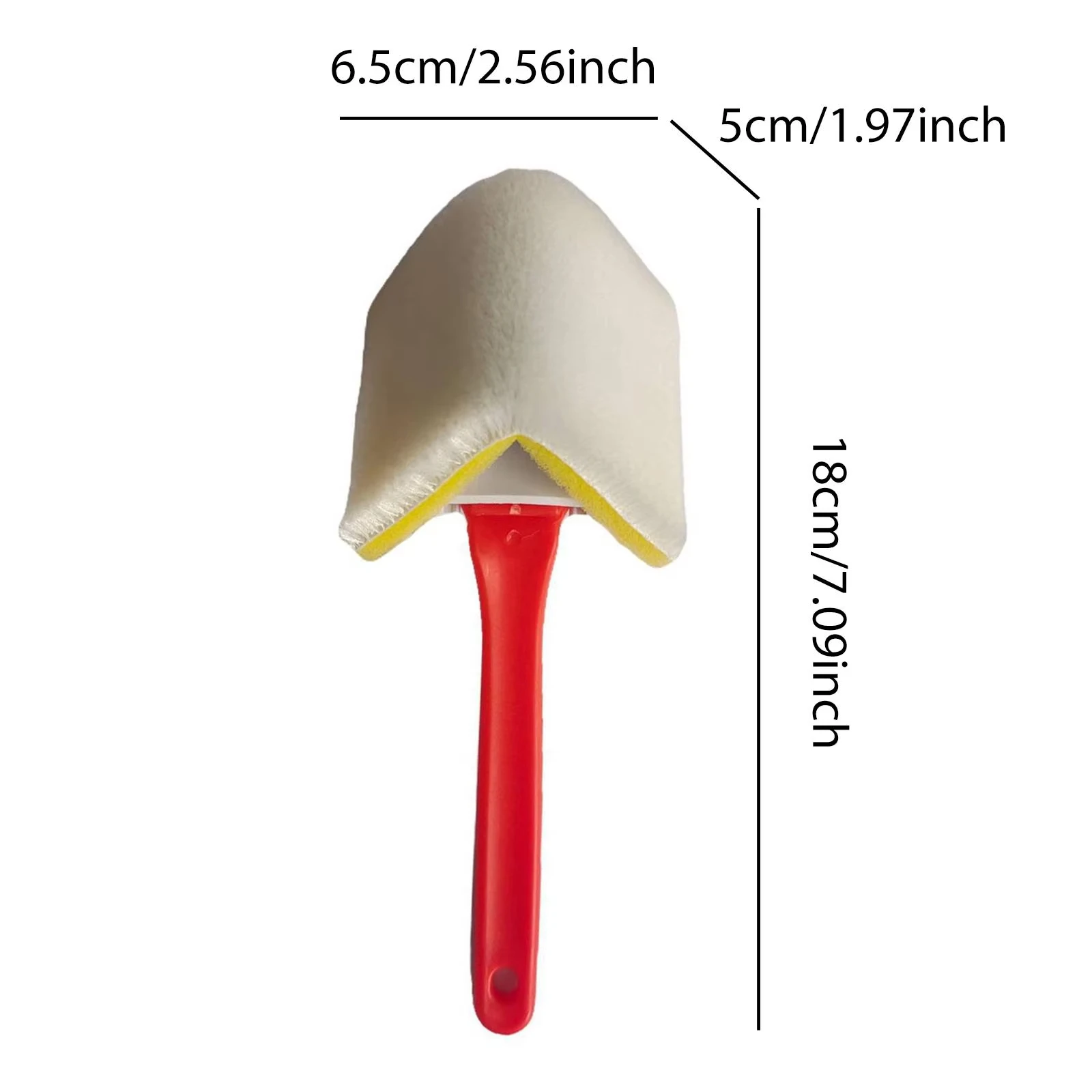 DIY Home Decoration Nylon Paint Brush Nylon Bristles Paint Brush 1-inch Trim Tool Fine Filament Bristles Compact Head