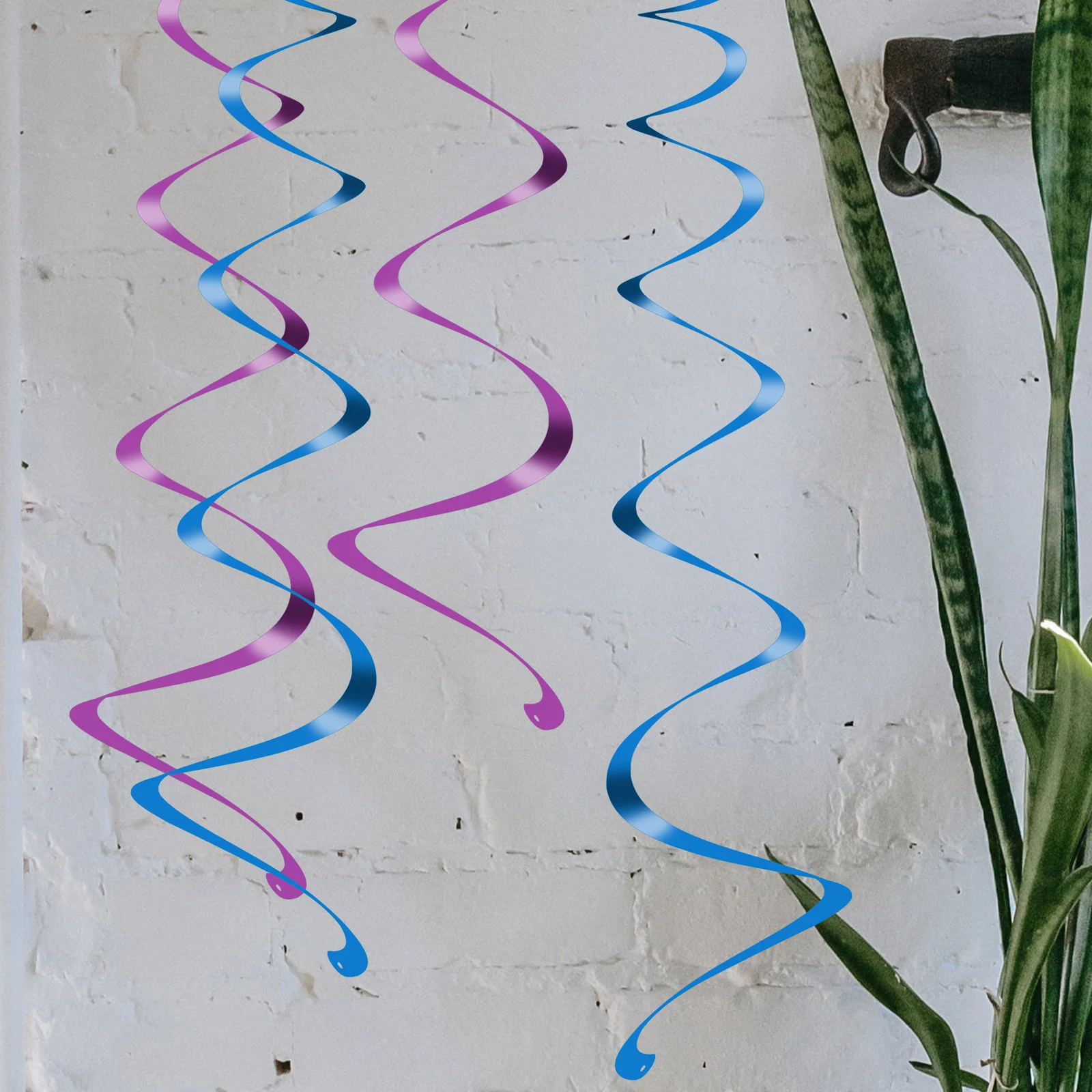 

30pcs Spiral Hanging Decorations Colorful Curling Strips For Ceiling Wall Window Holiday Party Baby Shower Wedding Christmas