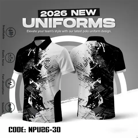 FREE CUSTOM 2026 CORPORATE UNIFORM POLO SHIRT FULL SUBLIMATION PRINT TRIBAL ETHNIC PATTERN FREE LOGO TEXT BREATHABLE ELASTIC