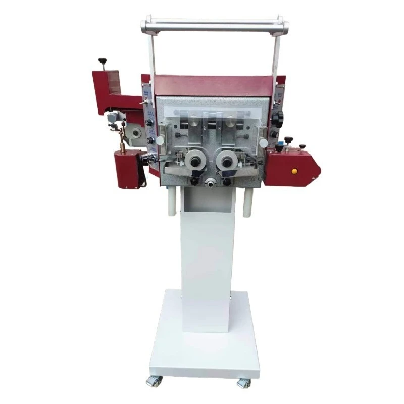 Automatic feeding oil edge machine bilateral straight edge three-in-one edge coating machine special for white glue belt