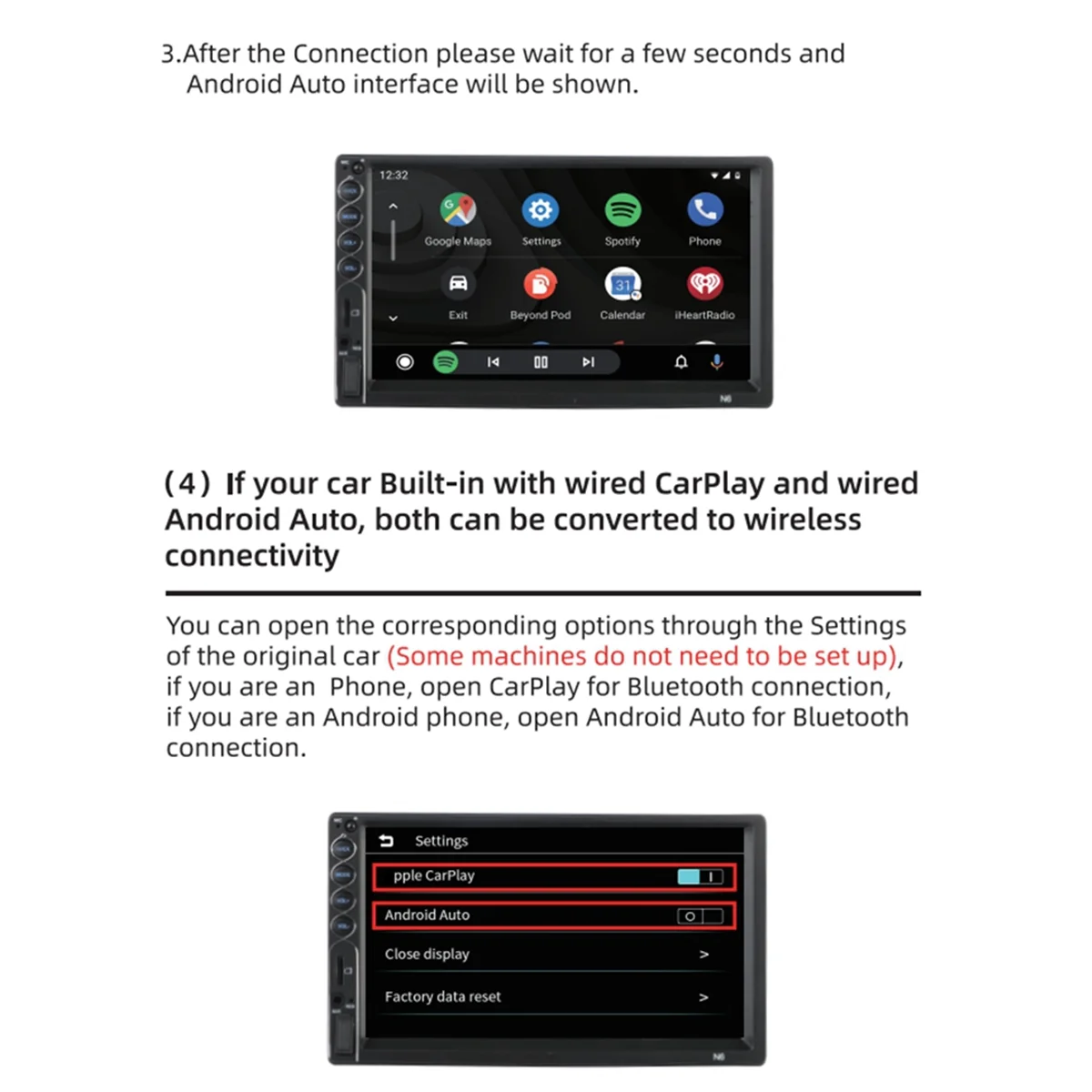 ADEGBO 改良型ワイヤレス Carplay アダプター - 有線からワイヤレス Carplay ドングルに変換