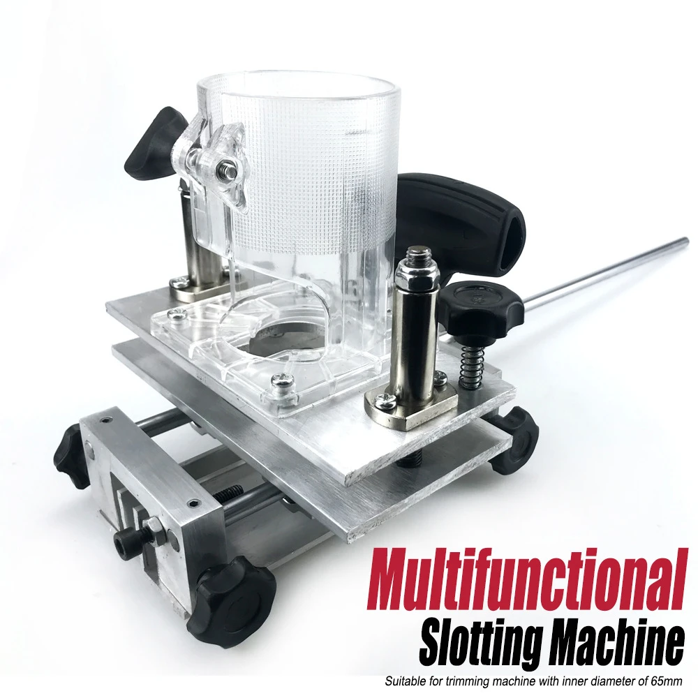 

Trimming Machine 2 IN 1 Slotting Machine Invisible Fasteners for Cupboard Connectors Slotter Bearing Woodworking Tools