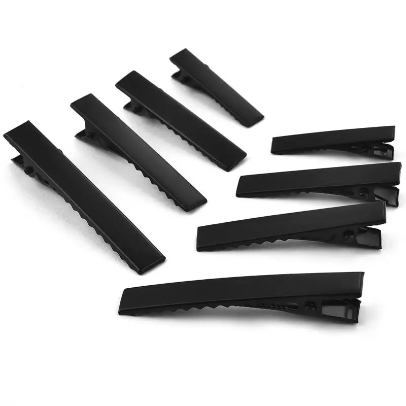 20/50Pcs Black Duckbill Clip Hair Clips Jewelry Accessories Hairdressing Salon Hairpins DIY Headwear Jewelry Making Findings