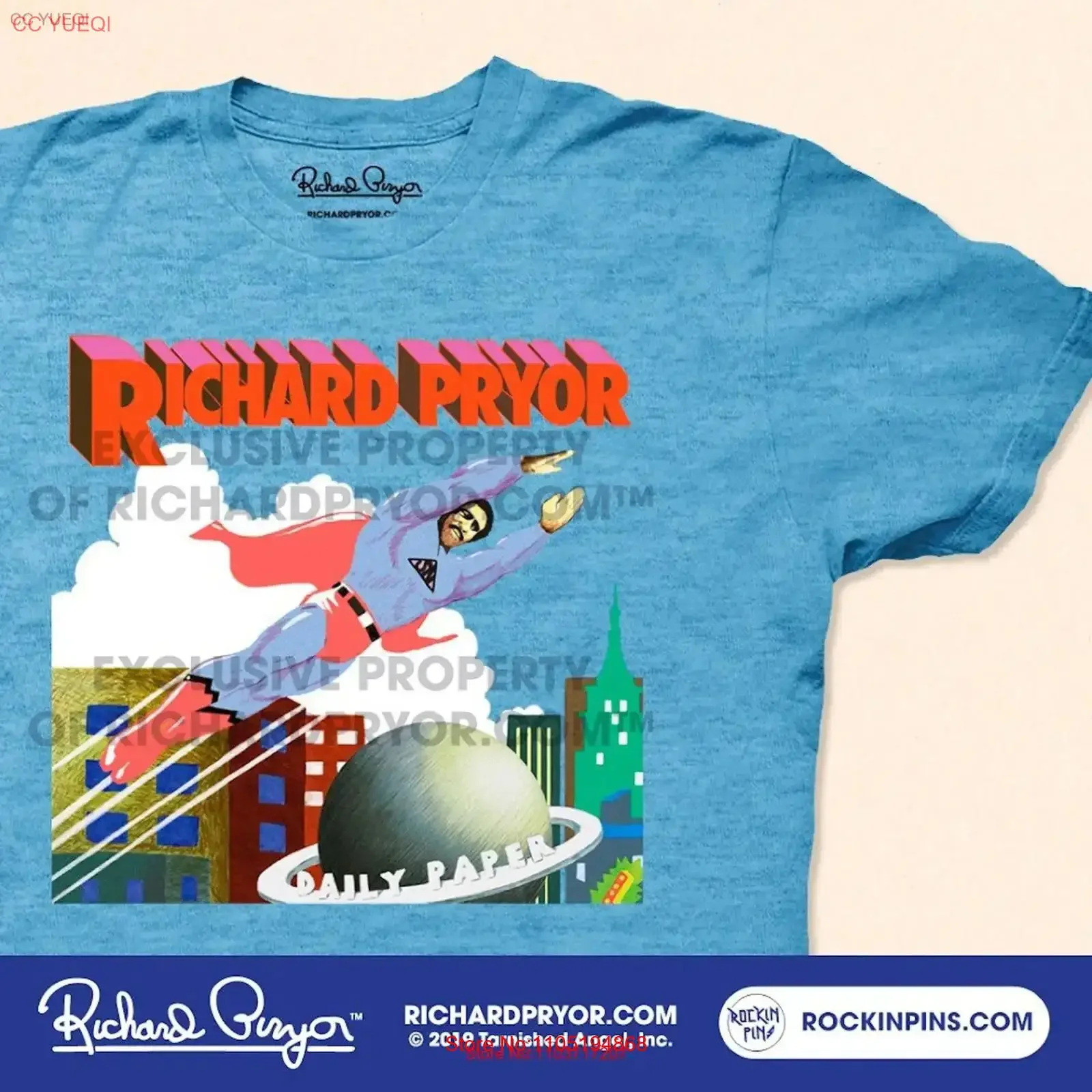 Richard Pryor Super T Shirt vintage Washed Versatile graphic homme Top For Everyday Wear Slightly streetwear Stylish fashion