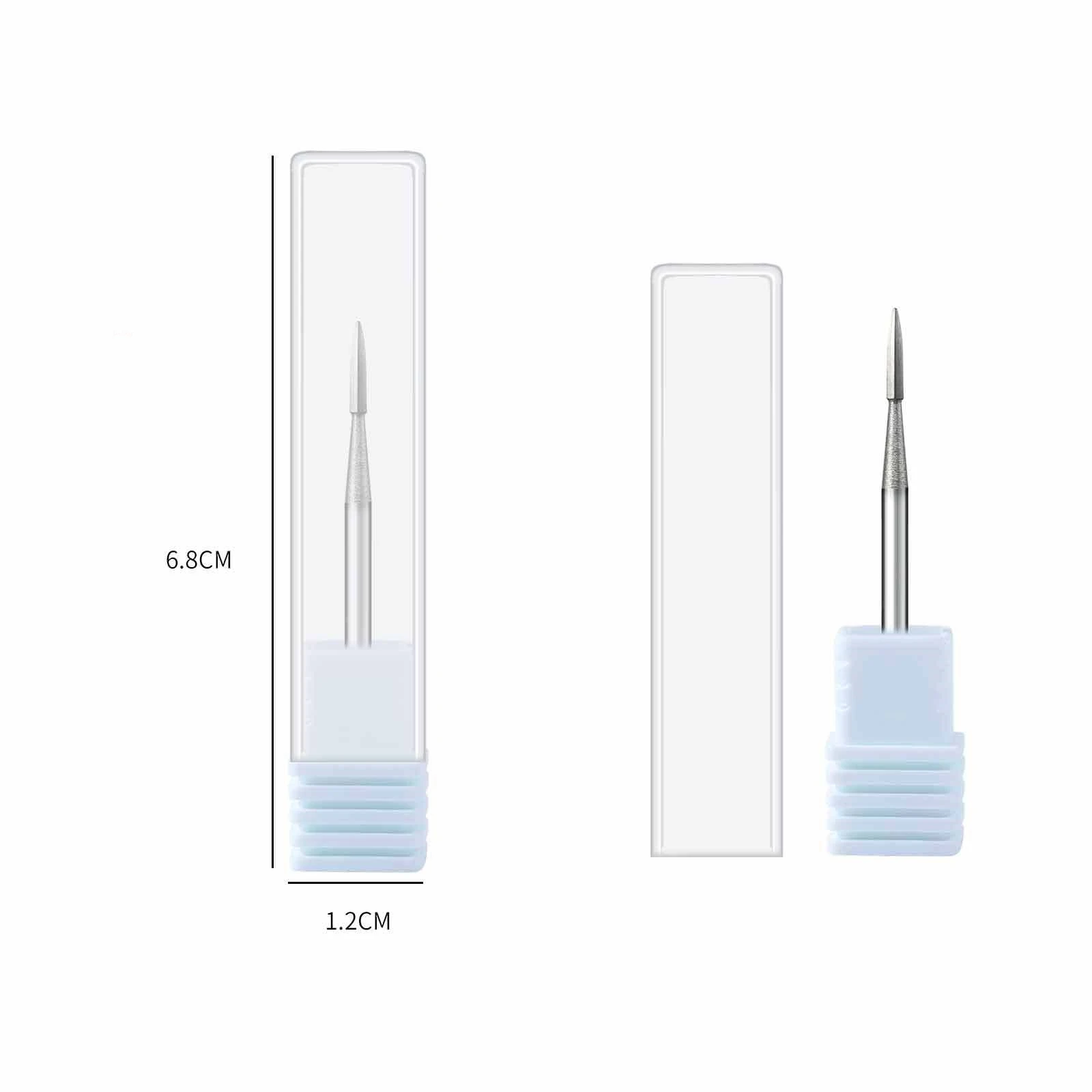 Set manicure per punte da trapano per unghie in carburo di tungsteno da 10 pezzi per strumenti per il trattamento rapido della pelle morta per la rimozione rapida delle unghie acriliche