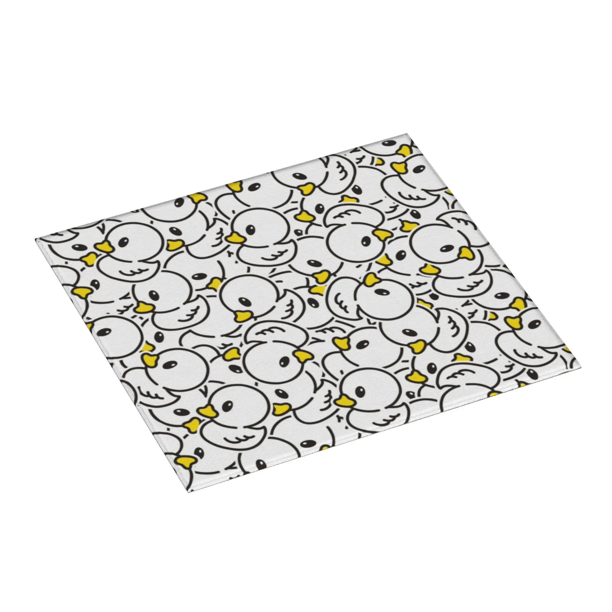 Drying Mat For Kitchen Yellow Colorful Rubber Duck Pattern Barware Tableware Oil Proof Reusable Washable Kitchen Sink Drying Pad