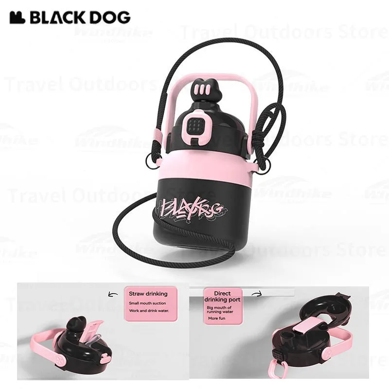 

Naturehike Blackdog уличный чайник 316 из нержавеющей стали термальная бутылка для воды фитнес-спорт большой емкости чайник двойной напиток