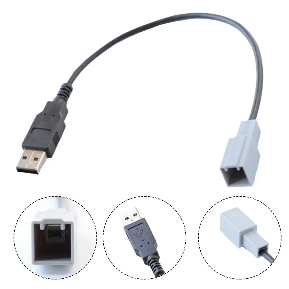 

USB Male A To USB Interface Cable Quick Installation 12V Voltage Compatible With For Toyota For Mazda For Honda