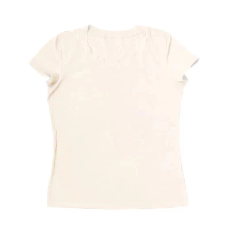 2026 Summer Women's Slim-Fit Short-Sleeved T-Shirts – Minimalist Style, Skinny Silhouette, Easy to Match with Any Outfit. Lightw