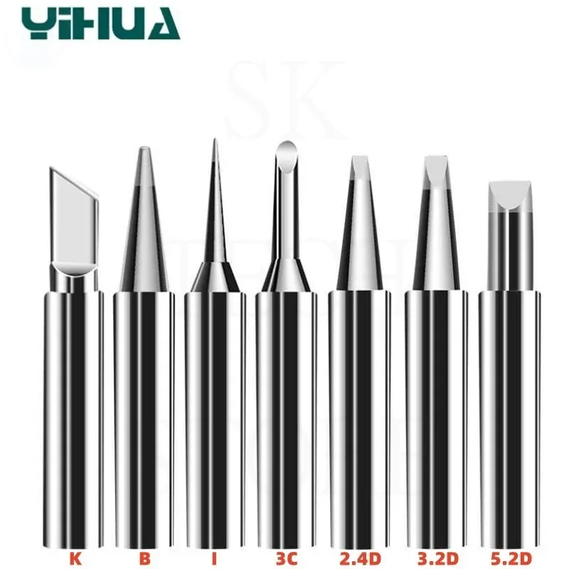 YIHUA 902 Series Soldering Iron Tip Set Lead-Free Solder Irons Electric Nozzle Internal Heating Tool Bit Copper Welding