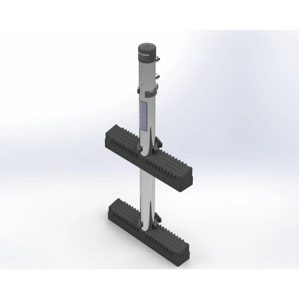 escada de mergulho marítima de 3 degraus 40" em aço inoxidável com poste central