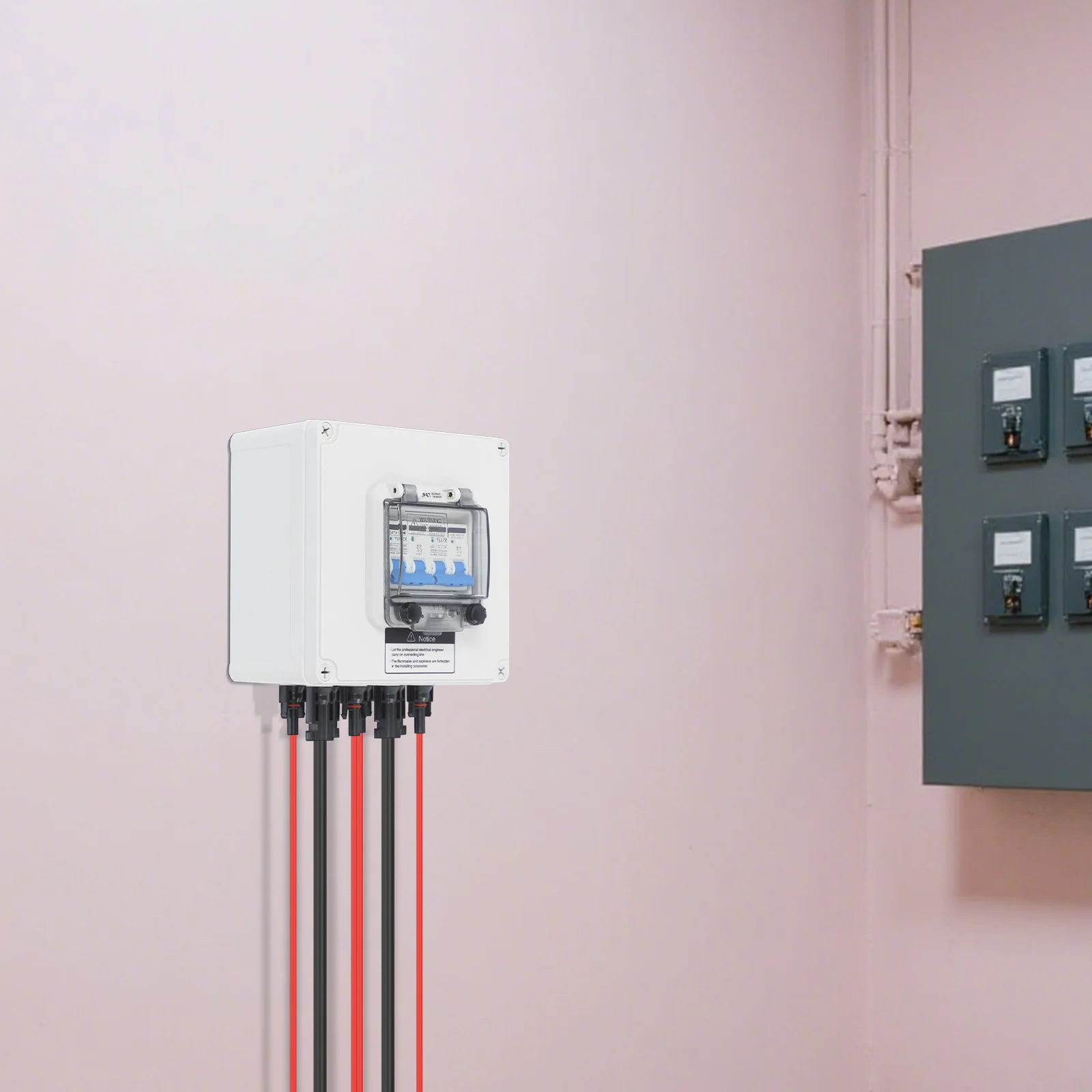 DC 12–400 V PV-Kombinator-Box, 4 Eingänge, 4 Ausgänge, 2 Eingänge, 2 Ausgänge, Solar-Leistungsschalter, IP67 wasserdicht, Flammschutz, Überspannungsschutz – Detail 13