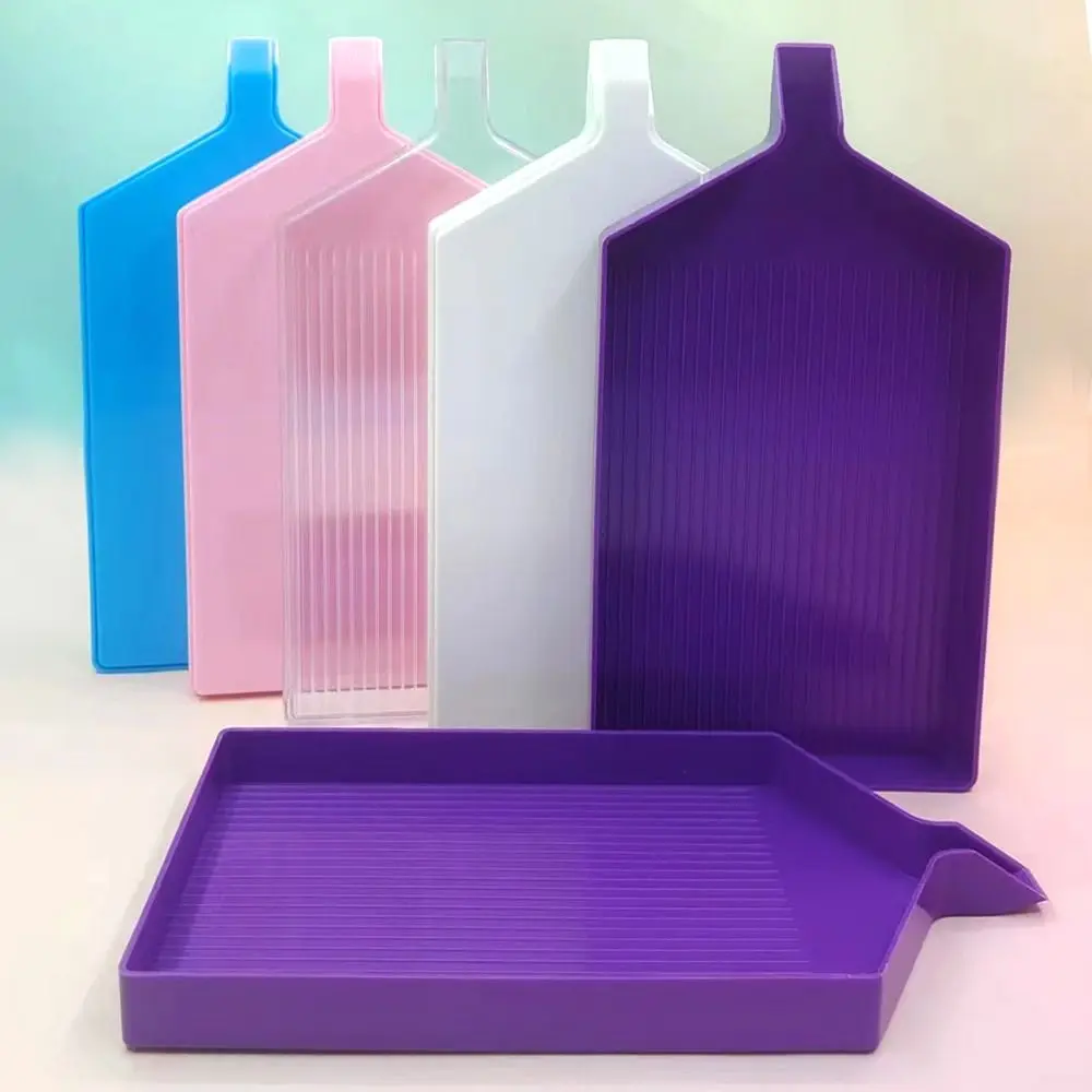 1 paio vassoio per pittura diamante di grande capacità piastra per trapano in plastica piastre per perline per Nail Art accessori per ricamo a punto croce