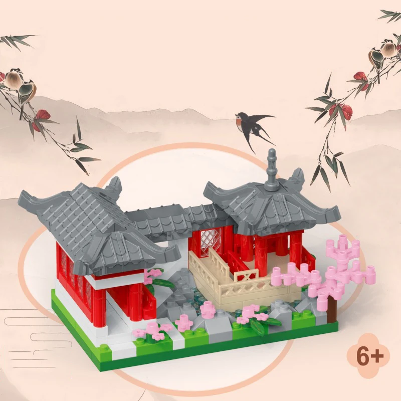 Architettura classica cinese del giardino di Suzhou Micro Diamond Block China Building Brick Toys modello di costruzione di Nanobrick per regalo