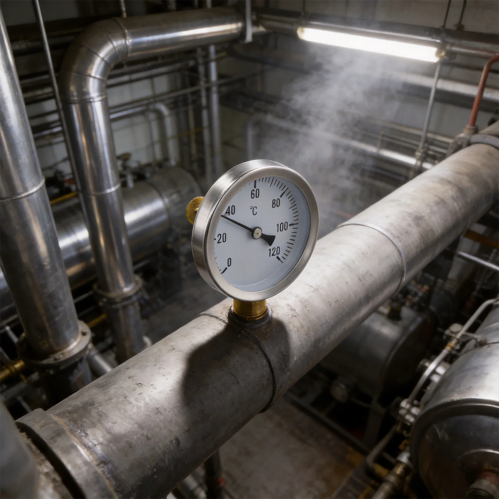 

Биметаллический трубчатый термометр, диапазон температуры 0-120 ° C с фиксирующей пружиной, термометр для труб из биметалла, диапазон температур 0–120 ° C