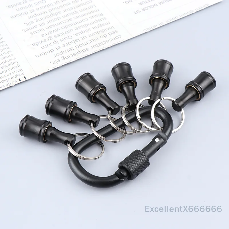 6Pcs/Set  Extension Bar Keychain Adapter Drill Bits Change Screw Bit Holder Bit Holder 1/4 Inch Hex Screwdriver Bits Holder
