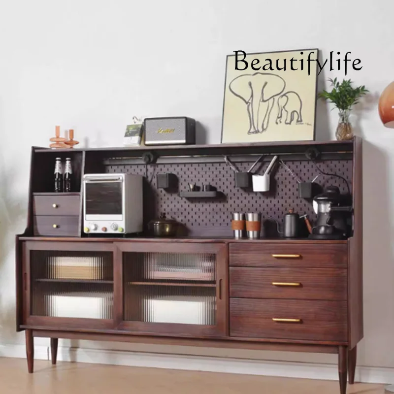 

Moveable Large Cabinet Drawers Multiple Glass Shelves Modern Tall Cabinet Nordic Luxury Wooden Alacena Cocina Despensa Furniture