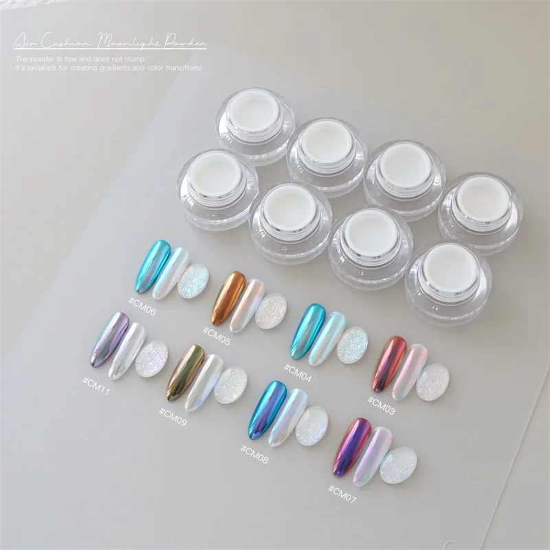 HNDO New Package Aurora Chrome Nail Powder Chameleon Rubbing Glitter Bright Shiny Effect for Manicure Decoration Pigment Dust - view 3