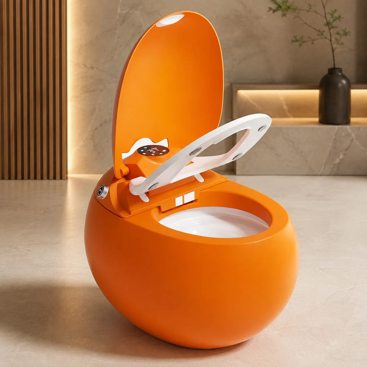 All Color Ceramic Smart Toilet Applicable in Canada S-Trap European Smart Toilet Applicable in the US