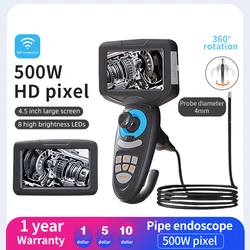 DA Borescope Industrial Handheld Waterproof Digital Borescope Articulating Industrial Endoscope Vehicle Video Inspection Camera