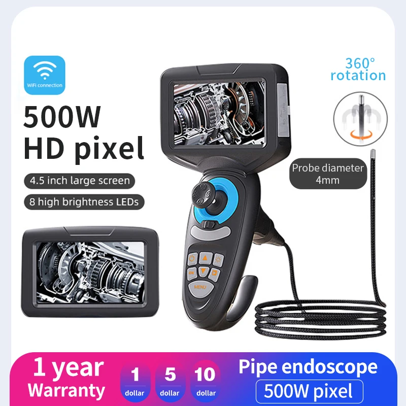 boroscopio industrial handheld impermeavel endoscopio de digitas articulando o endoscopio camera video da inspecao do veiculo 01