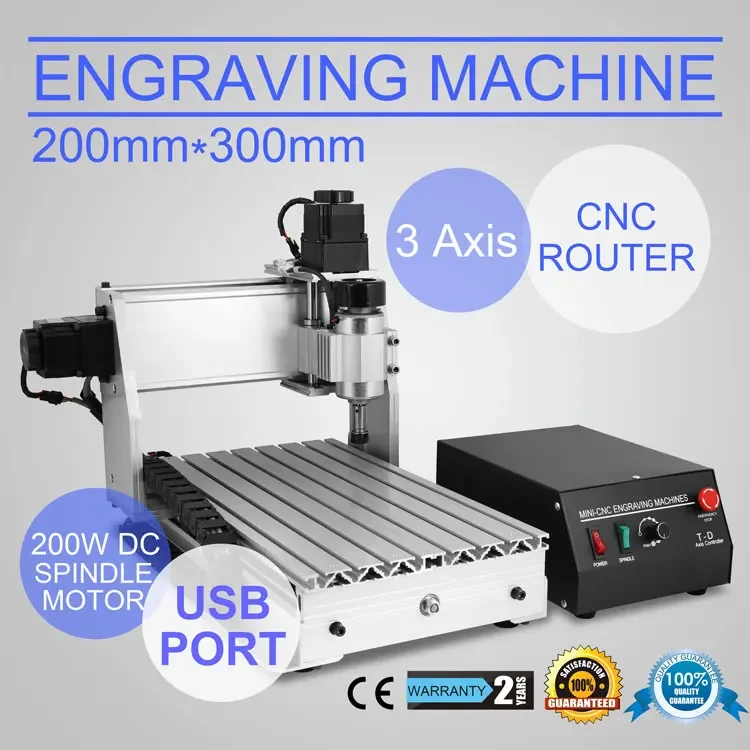 Vevor Engraving Machine CNC USB 3020T Router Engraver/Engraving Drilling and Milling Machine