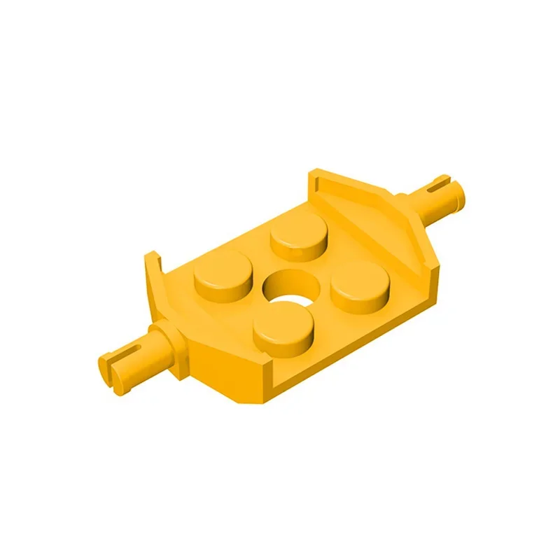 Gobricks GDS-1062 1 pièces avec petites plaques d'appellation de roue des deux côtés 2X2 briques compatibles avec les blocs de construction de bricolage pour enfants