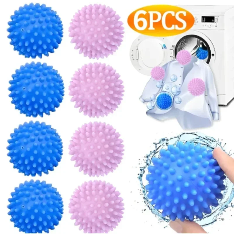 Magic Laundry Balls Anti-Winding Laundry Balls Drying Cleaning Ball Reusable Household Washing Machine Clothes Softener 6/1Pcs