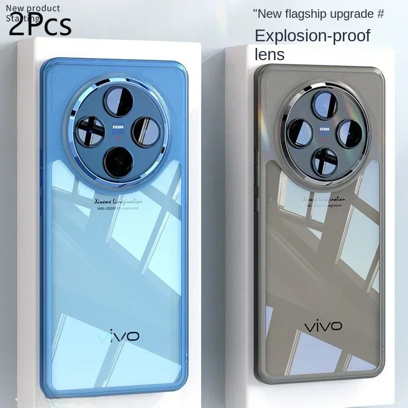 2pcs For VVIVO X200 Pro Case Soft TPU transparent Lens protection Back Cover Phone Case For VIVO X200 X100S Pro Mini X100Ultra S