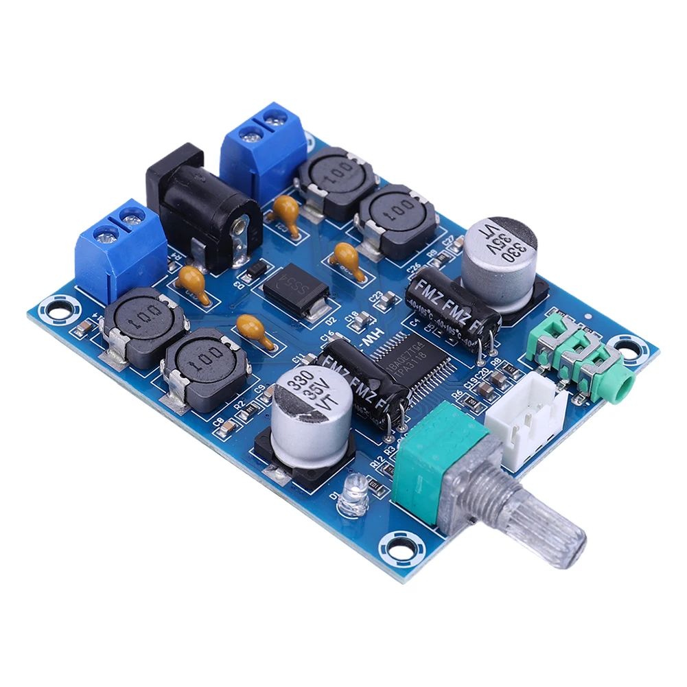 TPA3118D2 Audio Power Amplifier Board HD Audio Amplifier Output Module 2x45W 3A DC 12-28V Dual Channel for Car Computer Speaker