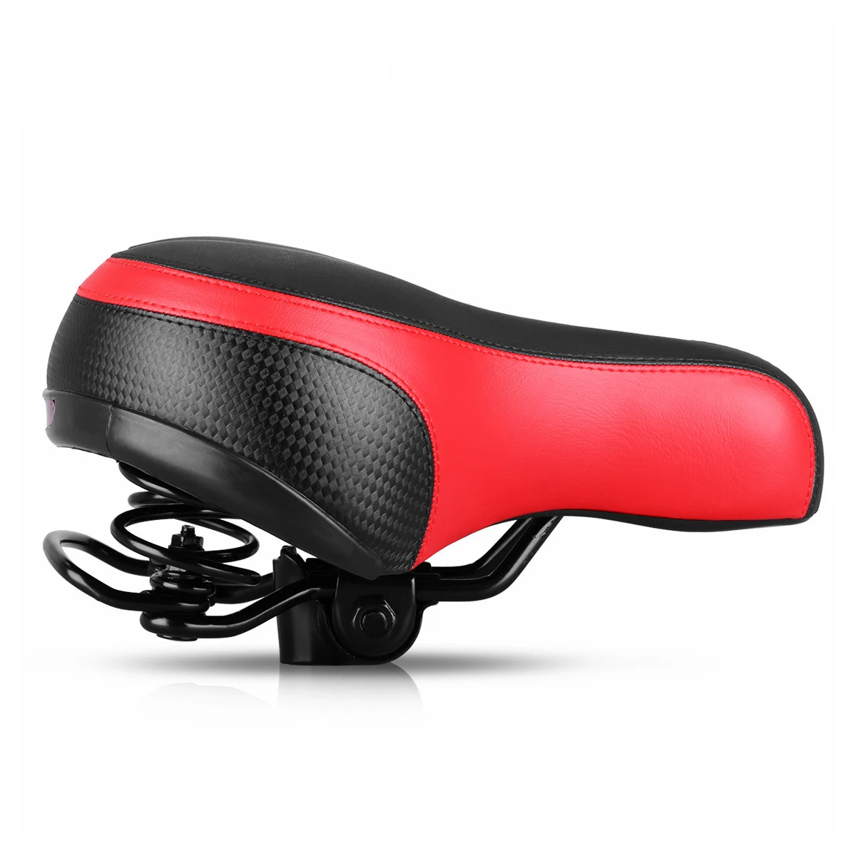 

Spring Bike Saddle Cushion Reflective Seat for Mountain Road Cycling Comfortable Pad Thick Padding Shockproof Bike Light
