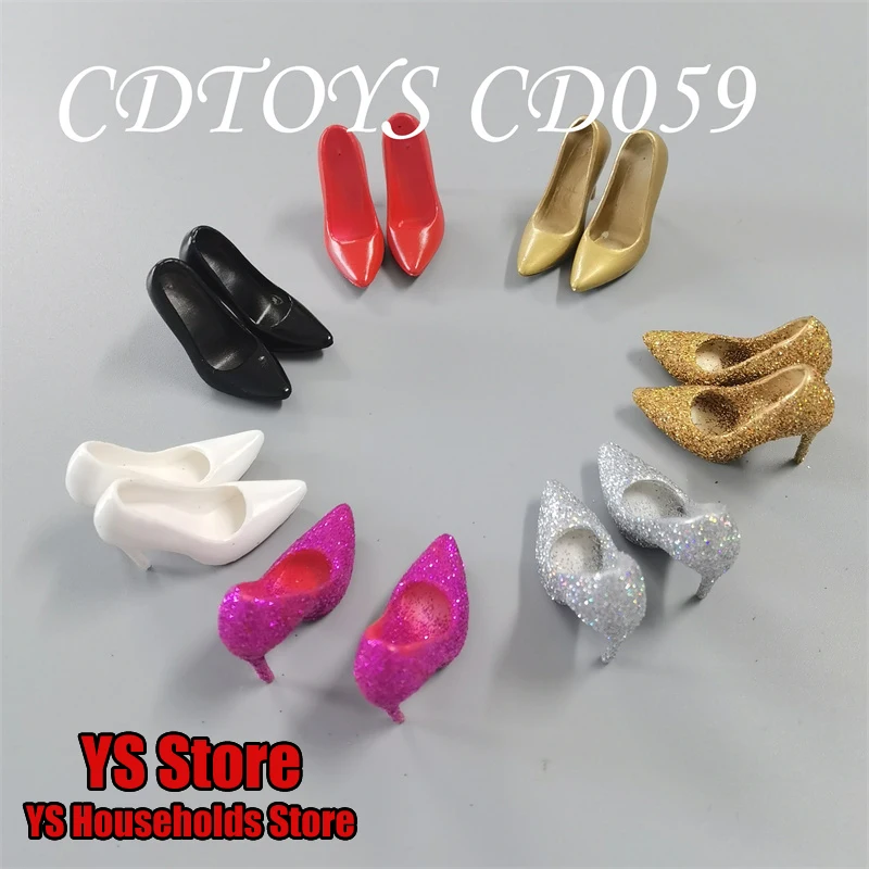 

CDTOYS CD059 1/6 женский солдат, однотонная модная повседневная обувь на высоком каблуке, аксессуар для экшн-фигурки 12 дюймов, украшение для тела