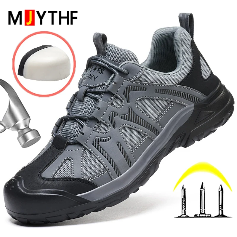 

Men Safety Shoes insulated 10kV Work shoes Anti-smash Anti puncture Work Sneakers Composite toe Electrician Protection Shoes