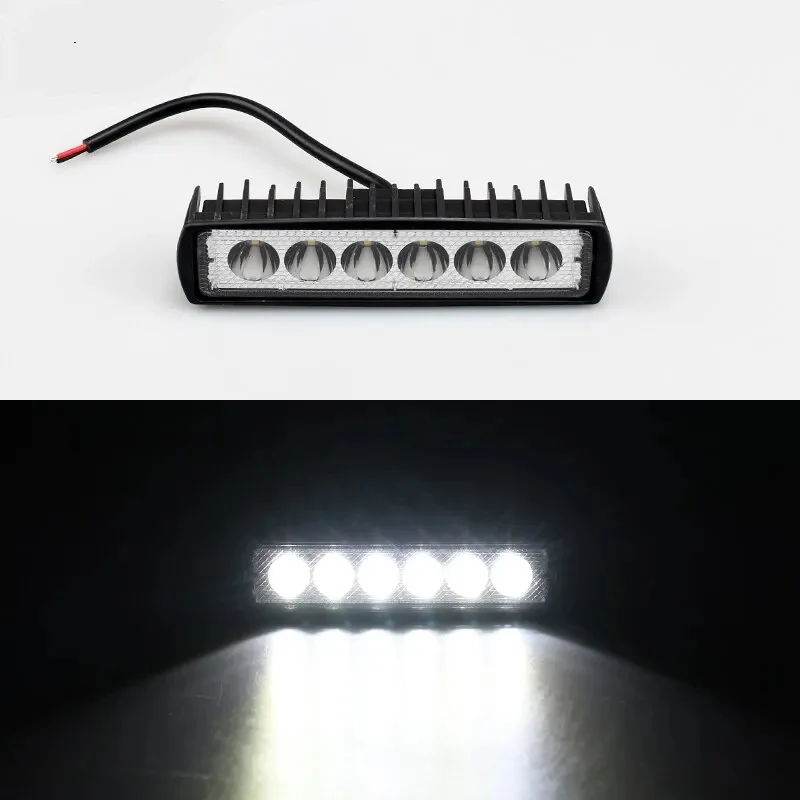 

6 LED Offroad Work Spotlight Daytime Running Light 12V Flood Beam For Jeep 4X4 ATV 4WD SUV Car Styling