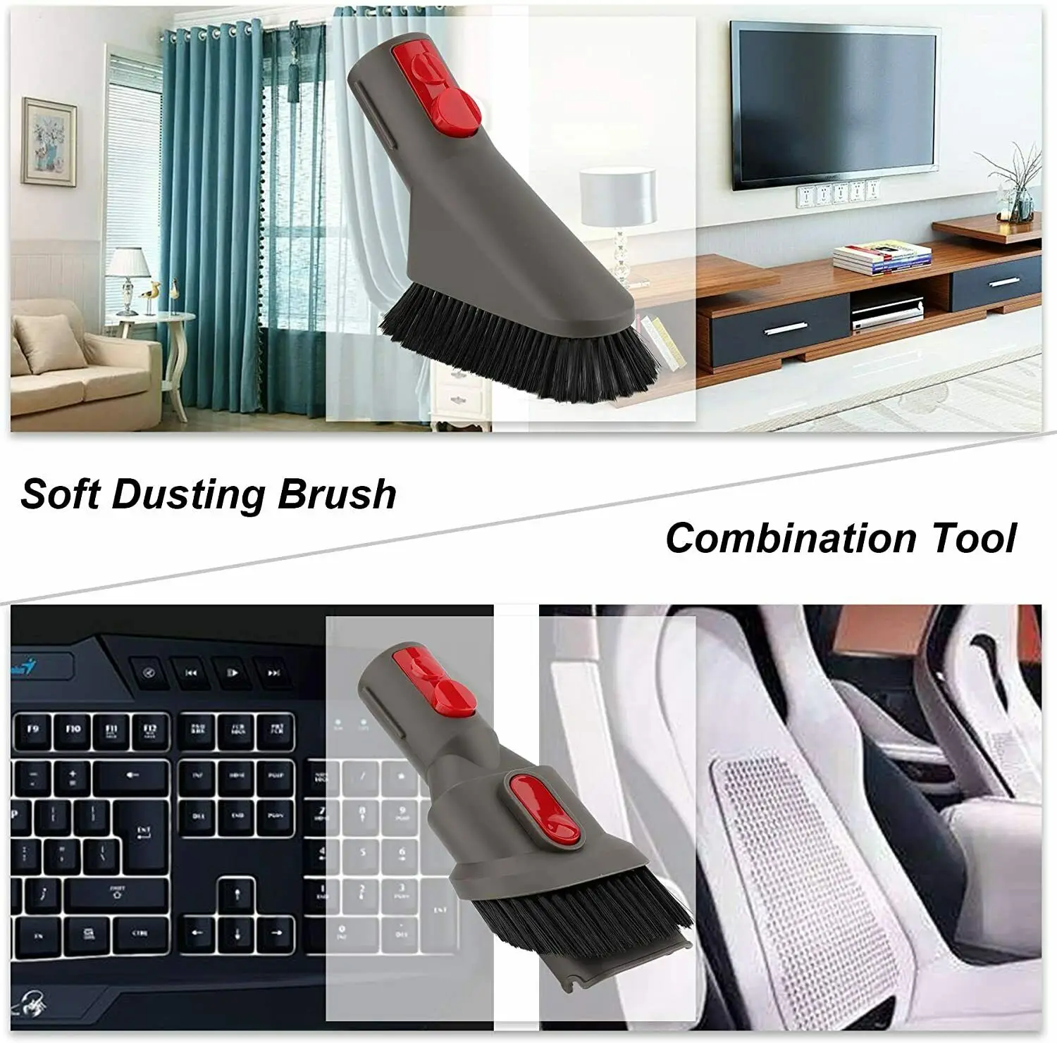 5Pc Brush Nozzle Mattress Replacement Kit for Dyson V8 Soft Fur Brush suction Vacuum Cleaner Parts