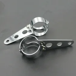 Universal Motorcycle 39mm-51mm Headlight Mount Bracket Fork Ear Headlamp Holder Clamp Adjustable Motor Fork Mount Cafe Racer Old