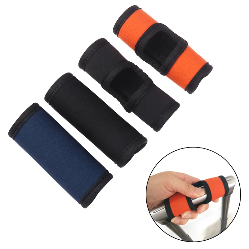 1pc Travel Bag Luggage Suitcase Protective Cover Comfortable Neoprene Luggage Handle Wrap Grip Soft Identifier Stroller Grip