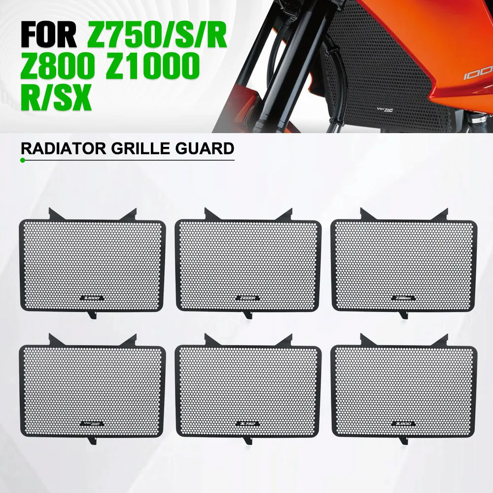 

For Kawasaki Ninja 1000SX 1100SX Versys 1000 Z750/S/R Z800 Z1000 R/SX 2007-2026 Motorcycle Radiator Grille Guard Cover Protector