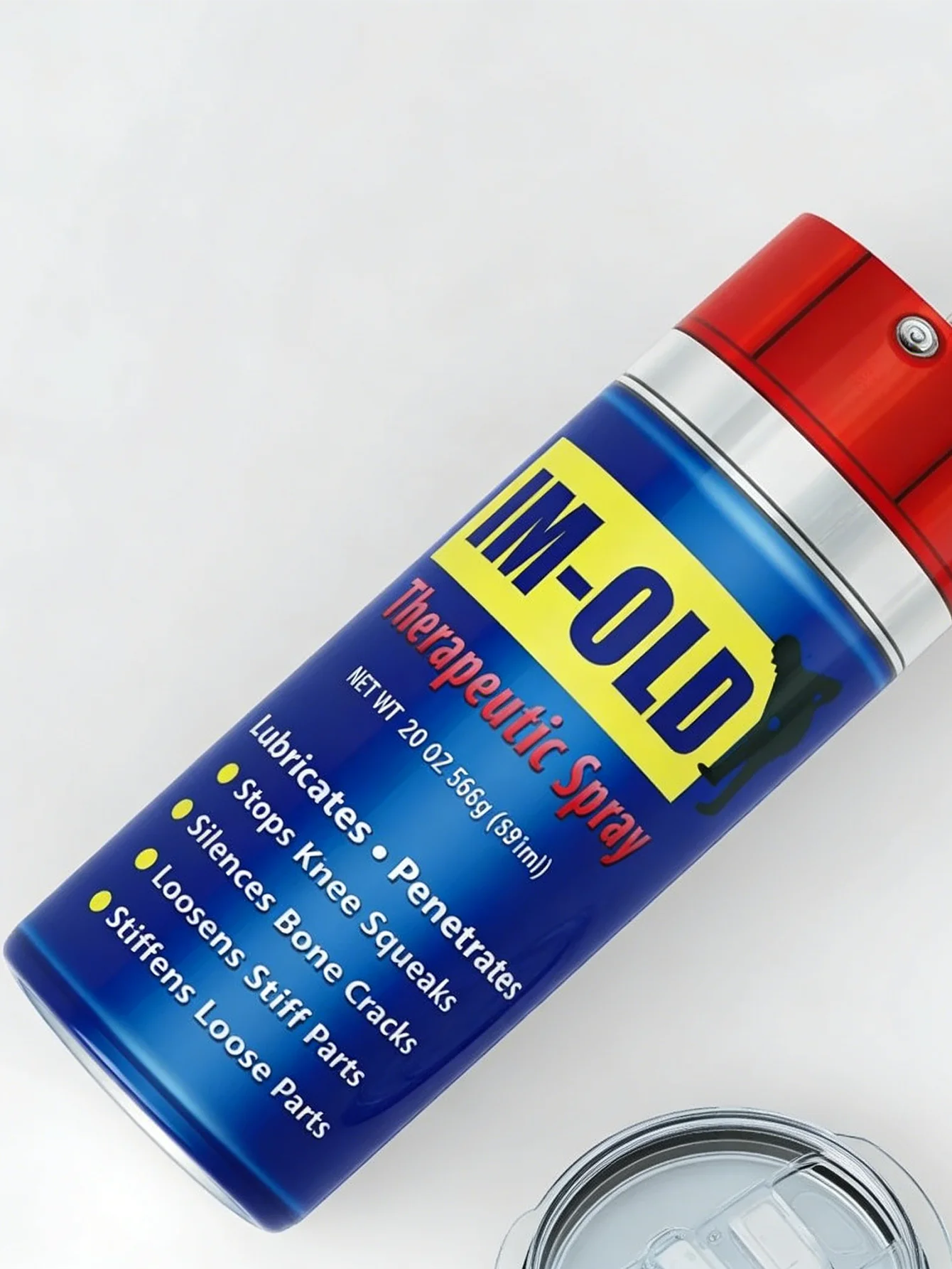 

Изолированный стакан IM-OLD с тематикой терапевтического спрея — забавная саркастическая дорожная кружка из нержавеющей стали (20 унций)