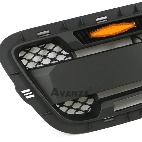 Front Grille With LED Lights Racing Grill Amber Lights Fits For 2001 2002 2003 Ford Ranger Grill 8 best sales ranger 2001 - №8