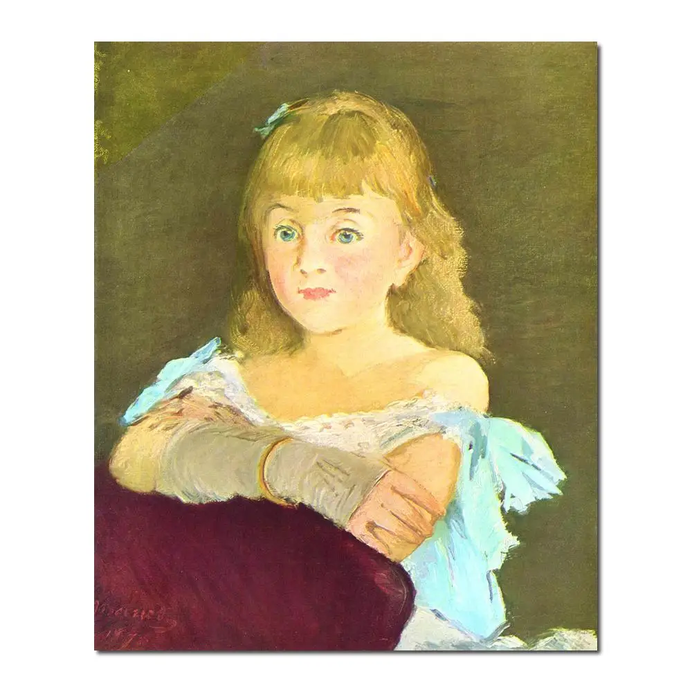 

Portrait Painting Portrait of Lina Campineanu by Edouard Manet Canvas High quality Hand painted