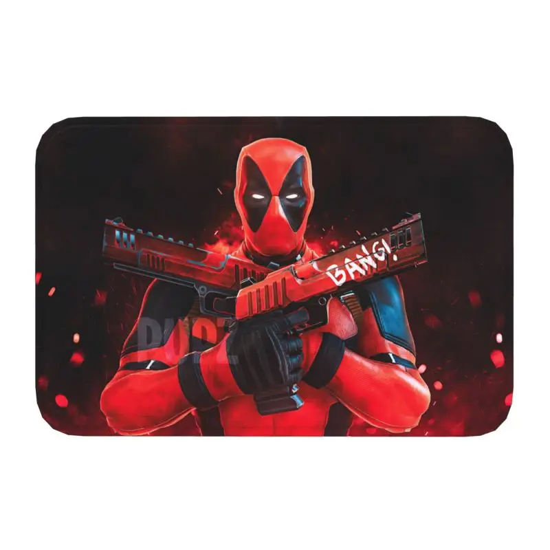 Custom Deadpool Movie Front Floor Door Entrance Mats Outdoor Superhero Kitchen Bath Doormat Garden Carpet Rug