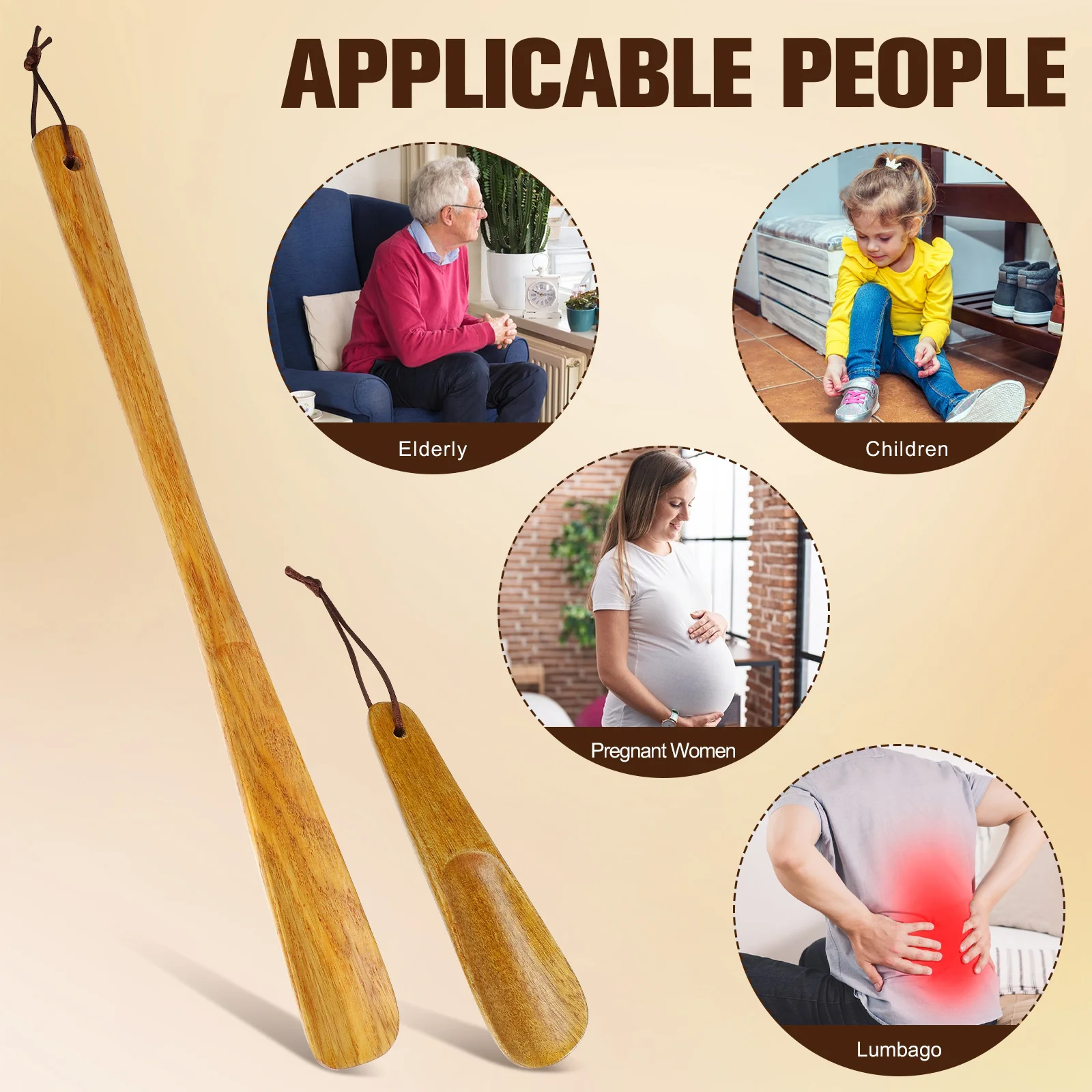 عبوتان من أبواق الأحذية لكبار السن والبالغين والأطفال، بوق حذاء طويل بمقبض قصير للرجال والنساء، رافع ملحقات التمهيد #5