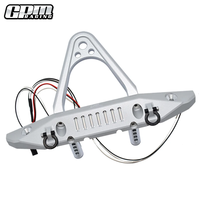 Aluminium Front Bumper With D-Rings (Spiked Design) For AXIAL 1/6 SCX6 Jeep Trial Honcho