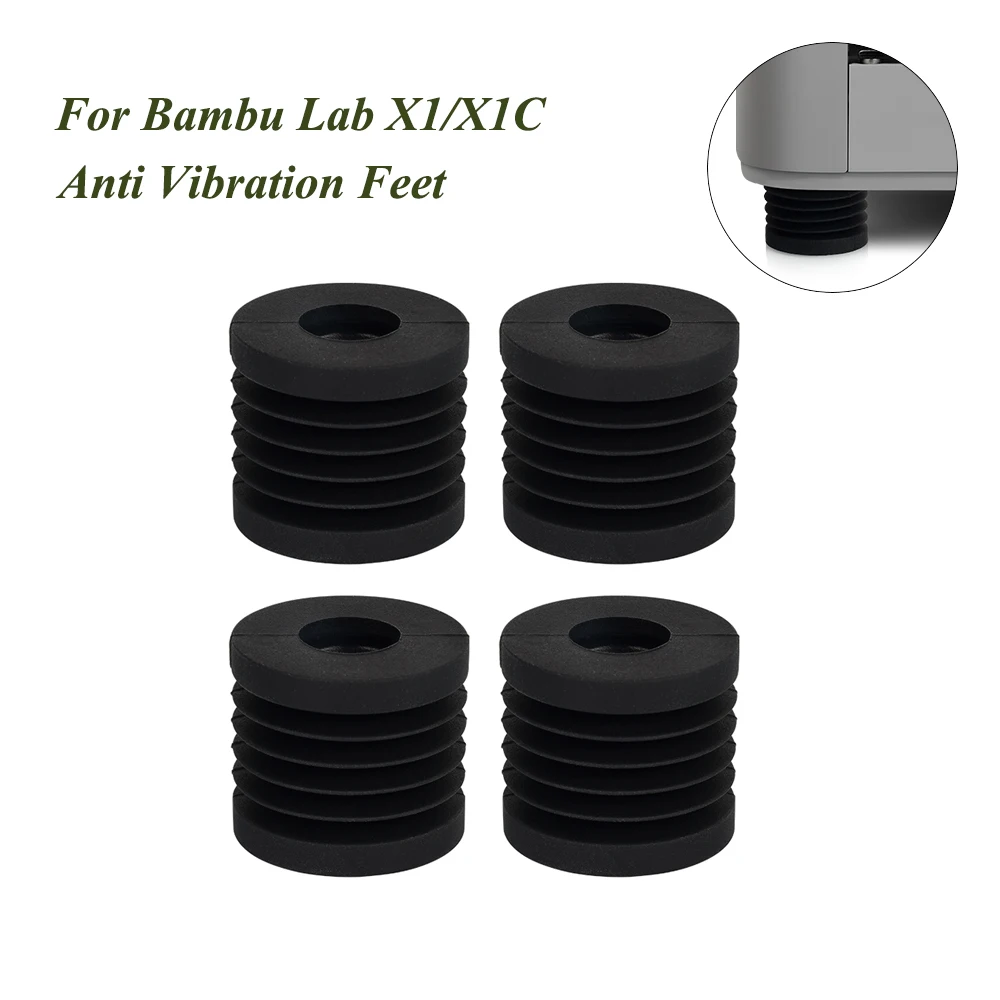 For Bambu Lab 3D Printer Anti Vibration Feet For Bambu Lab X1 Series And P1P Universal Rubber Foot Anti-slip Rubber Shock Pad